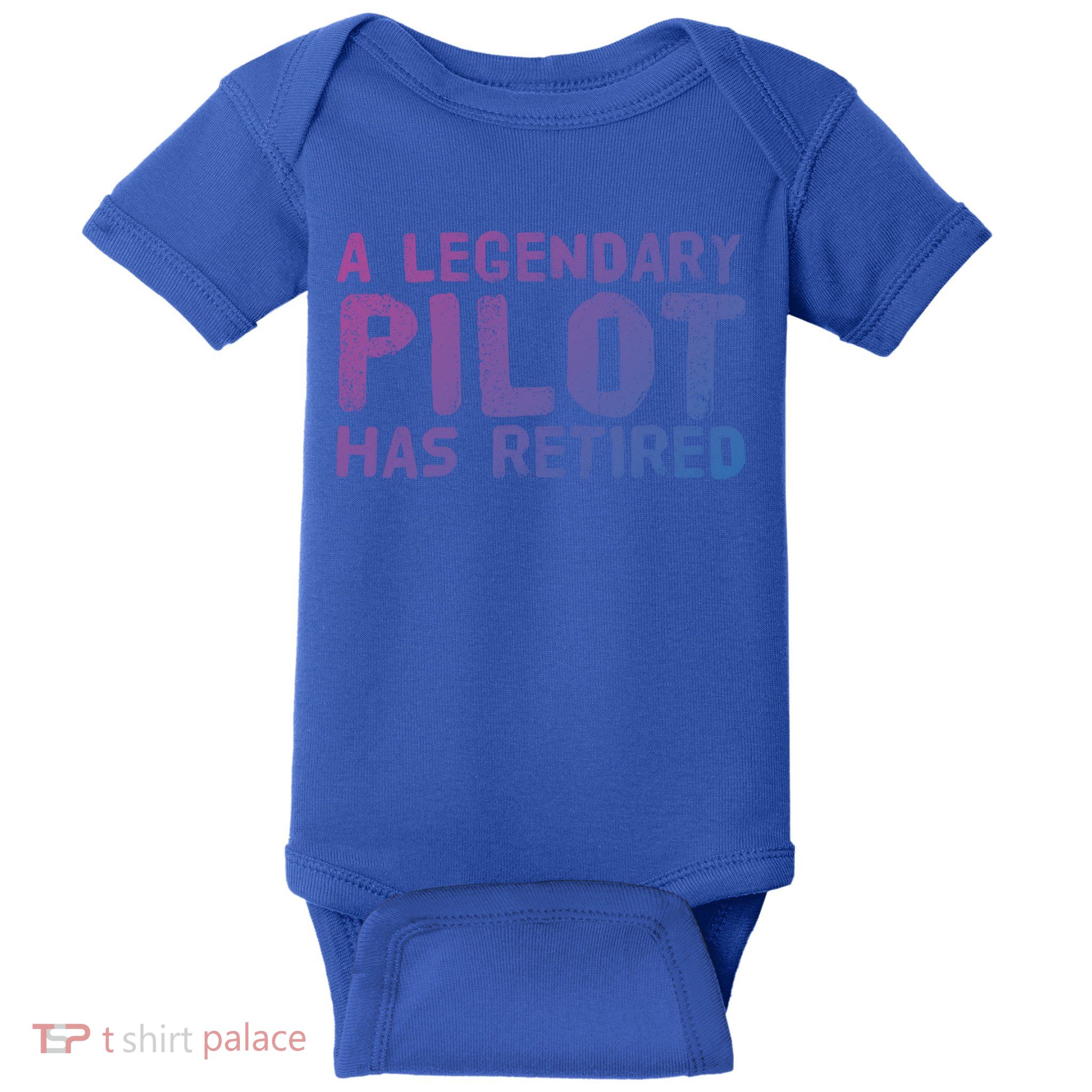 A Legendary Pilot Has Retired Funny Retiret Copilot Gift Great Gift Baby Bodysuit