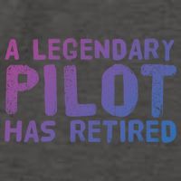 A Legendary Pilot Has Retired Funny Retiret Copilot Gift Great Gift Vector Backpack