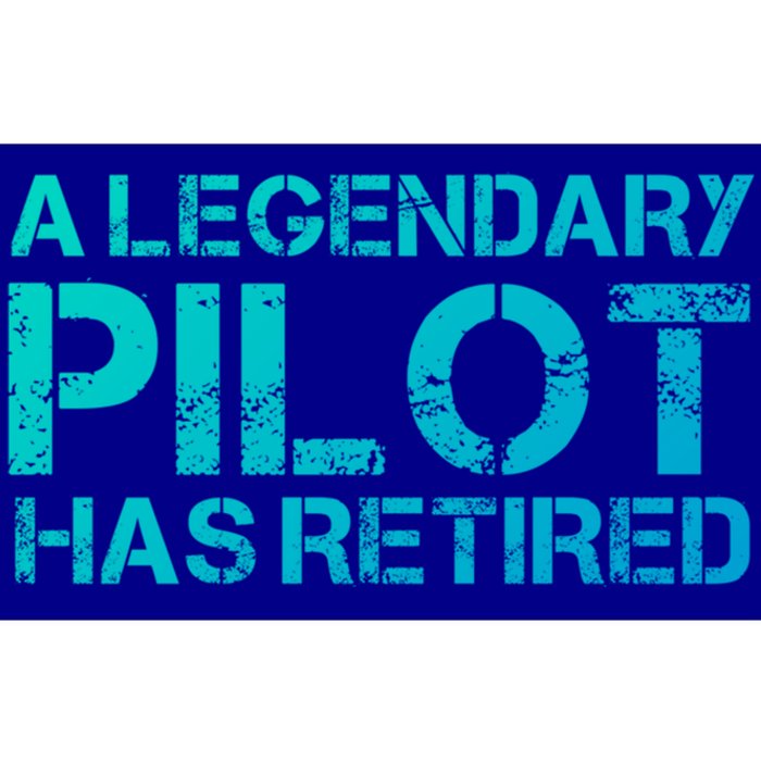 A Legendary Pilot Has Retired Retiret Retiring Pension Funny Gift Bumper Sticker