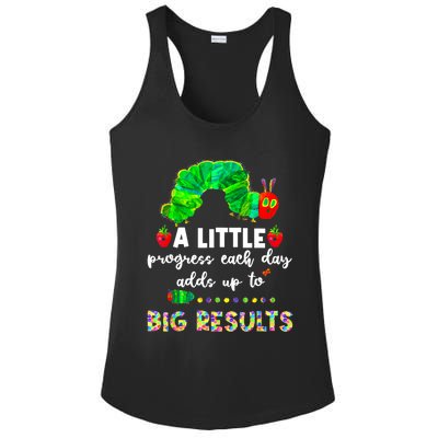 A Little Progress Each Day Hungry Caterpillar Back To School Ladies PosiCharge Competitor Racerback Tank