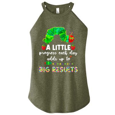 A Little Progress Each Day Hungry Caterpillar Back To School Women's Perfect Tri Rocker Tank