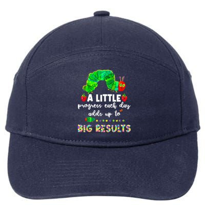 A Little Progress Each Day Hungry Caterpillar Back To School 7-Panel Snapback Hat