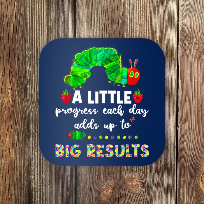 A Little Progress Each Day Hungry Caterpillar Back To School Coaster