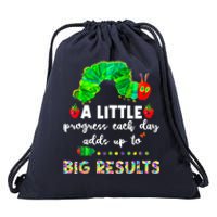 A Little Progress Each Day Hungry Caterpillar Back To School Drawstring Bag