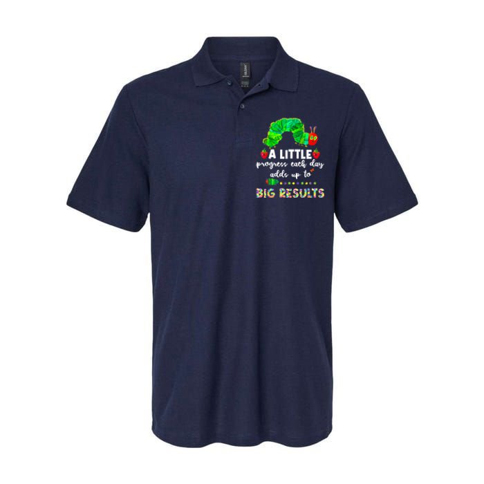 A Little Progress Each Day Hungry Caterpillar Back To School Softstyle Adult Sport Polo