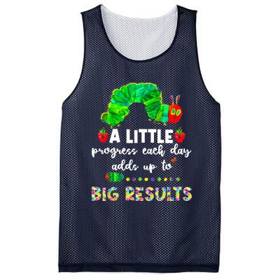 A Little Progress Each Day Hungry Caterpillar Back To School Mesh Reversible Basketball Jersey Tank