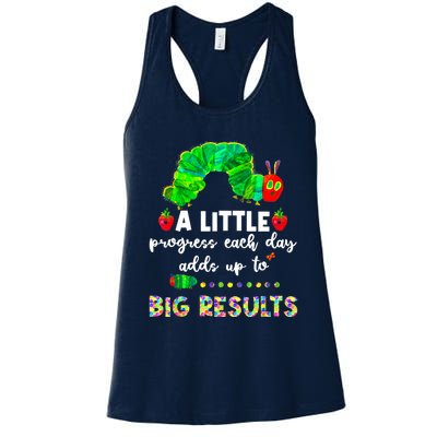 A Little Progress Each Day Hungry Caterpillar Back To School Women's Racerback Tank