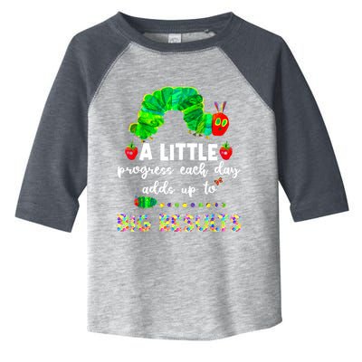 A Little Progress Each Day Hungry Caterpillar Back To School Toddler Fine Jersey T-Shirt