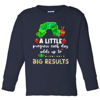 A Little Progress Each Day Hungry Caterpillar Back To School Toddler Long Sleeve Shirt