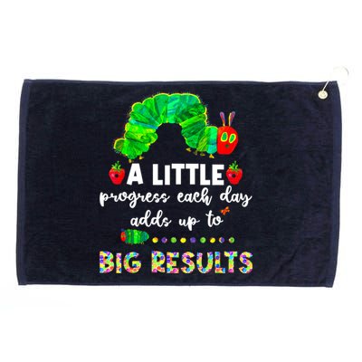 A Little Progress Each Day Hungry Caterpillar Back To School Grommeted Golf Towel