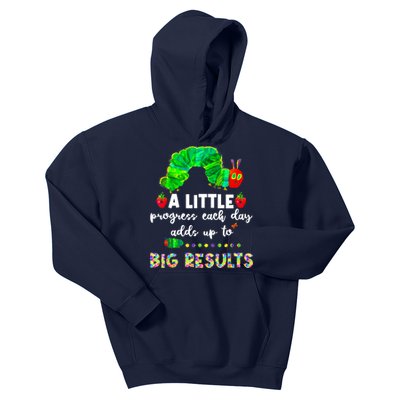 A Little Progress Each Day Hungry Caterpillar Back To School Kids Hoodie