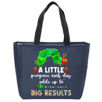 A Little Progress Each Day Hungry Caterpillar Back To School Zip Tote Bag