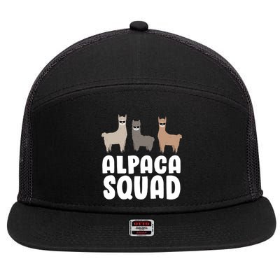 Alpaca Squad 7 Panel Mesh Trucker Snapback Hat