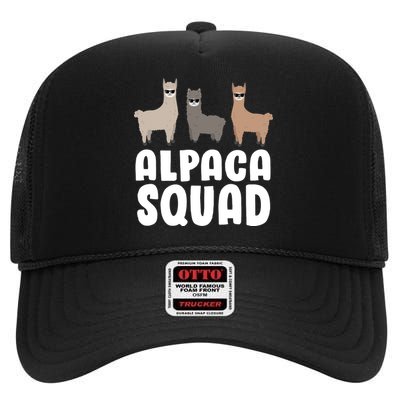 Alpaca Squad High Crown Mesh Back Trucker Hat