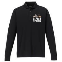 Alpaca Squad Performance Long Sleeve Polo