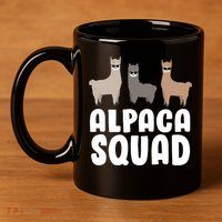 Alpaca Squad 11oz C Handle Ceramic Mug