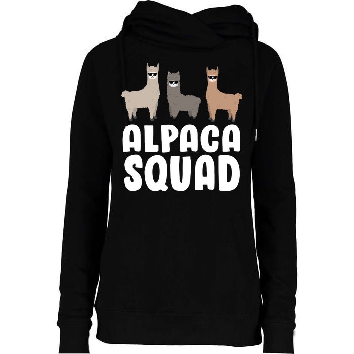 Alpaca Squad Womens Funnel Neck Pullover Hood