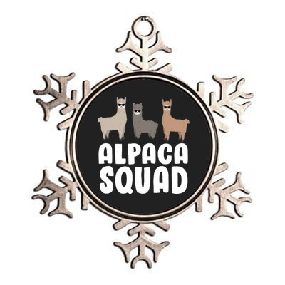 Alpaca Squad Metallic Star Ornament