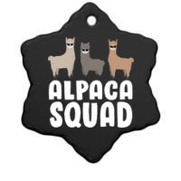 Alpaca Squad Ceramic Star Ornament