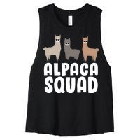 Alpaca Squad Women's Racerback Cropped Tank