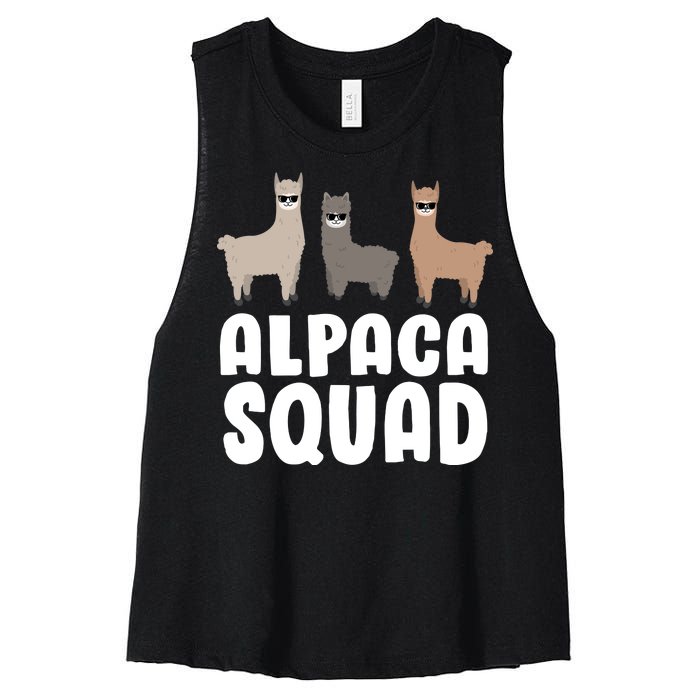 Alpaca Squad Women's Racerback Cropped Tank