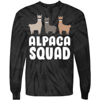 Alpaca Squad Tie-Dye Long Sleeve Shirt