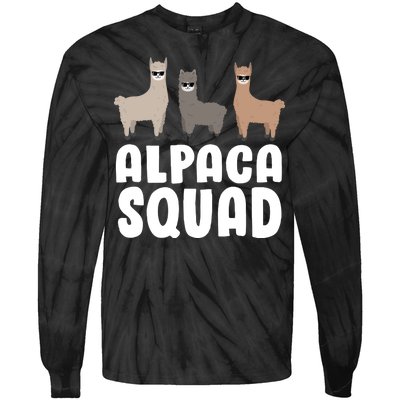 Alpaca Squad Tie-Dye Long Sleeve Shirt