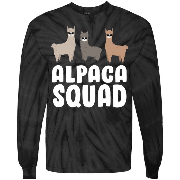 Alpaca Squad Tie-Dye Long Sleeve Shirt