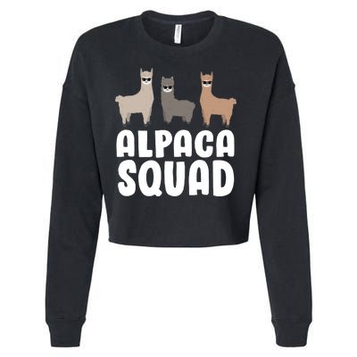 Alpaca Squad Cropped Pullover Crew