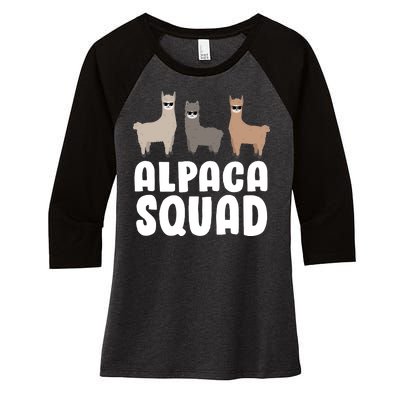 Alpaca Squad Women's Tri-Blend 3/4-Sleeve Raglan Shirt