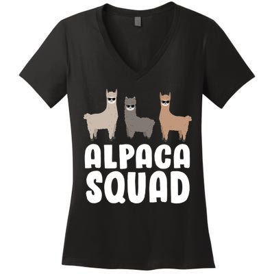 Alpaca Squad Women's V-Neck T-Shirt