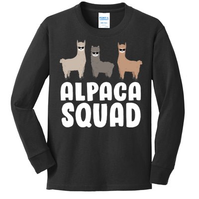 Alpaca Squad Kids Long Sleeve Shirt