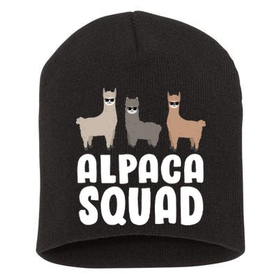 Alpaca Squad Short Acrylic Beanie