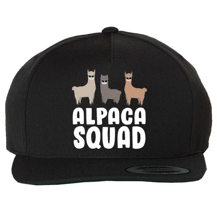 Alpaca Squad Wool Snapback Cap