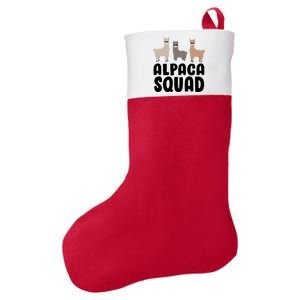 Alpaca Squad Felt Holiday Christmas Stocking