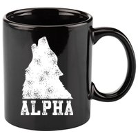 Alpha Wolf 11oz C Handle Ceramic Mug