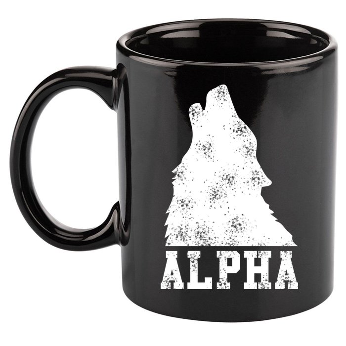 Alpha Wolf 11oz C Handle Ceramic Mug