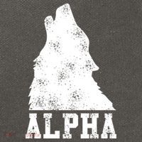 Alpha Wolf Cotton Canvas Backpack