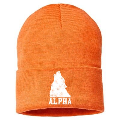 Alpha Wolf Sustainable Knit Beanie