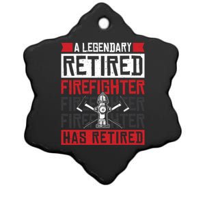 A Legendary Retired Firefighter Has Retired Meaningful Gift Ceramic Star Ornament