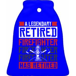 A Legendary Retired Firefighter Has Retired Meaningful Gift Ceramic Bell Ornament