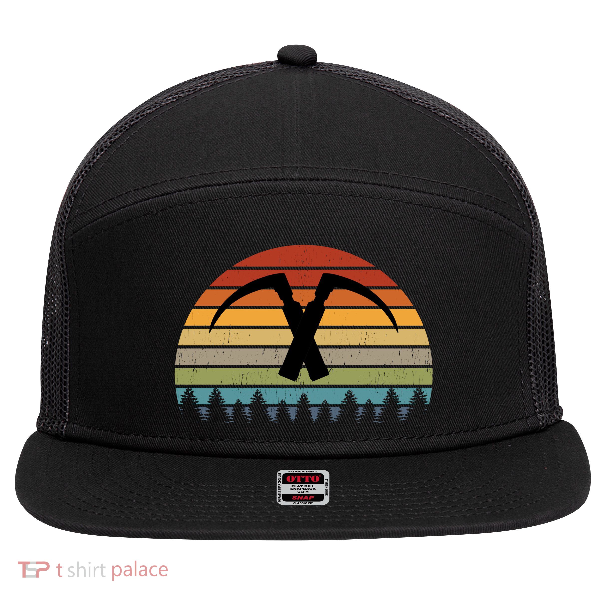 Anesthesiologist Laryngoscope Retro 7 Panel Mesh Trucker Snapback Hat