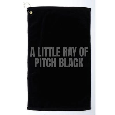 A Little Ray Of Pitch Black Golf Towel