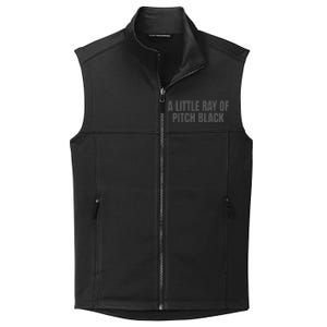 A Little Ray Of Pitch Black Collective Smooth Fleece Vest