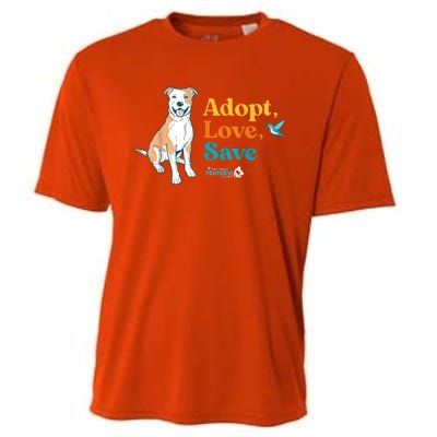 Adopt Love Repeat Rescue Dog Cooling Performance Crew T-Shirt