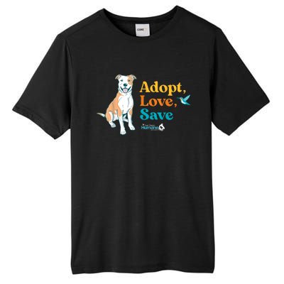 Adopt Love Repeat Rescue Dog Tall Fusion ChromaSoft Performance T-Shirt