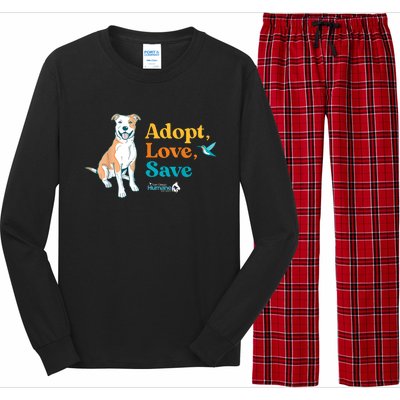 Adopt Love Repeat Rescue Dog Long Sleeve Pajama Set