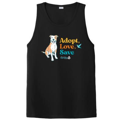 Adopt Love Repeat Rescue Dog PosiCharge Competitor Tank