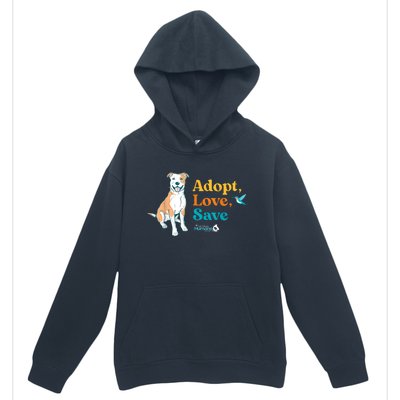 Adopt Love Repeat Rescue Dog Urban Pullover Hoodie