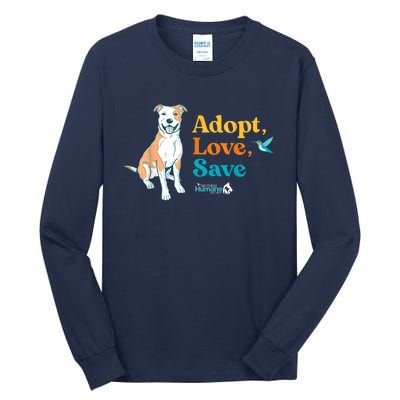 Adopt Love Repeat Rescue Dog Tall Long Sleeve T-Shirt